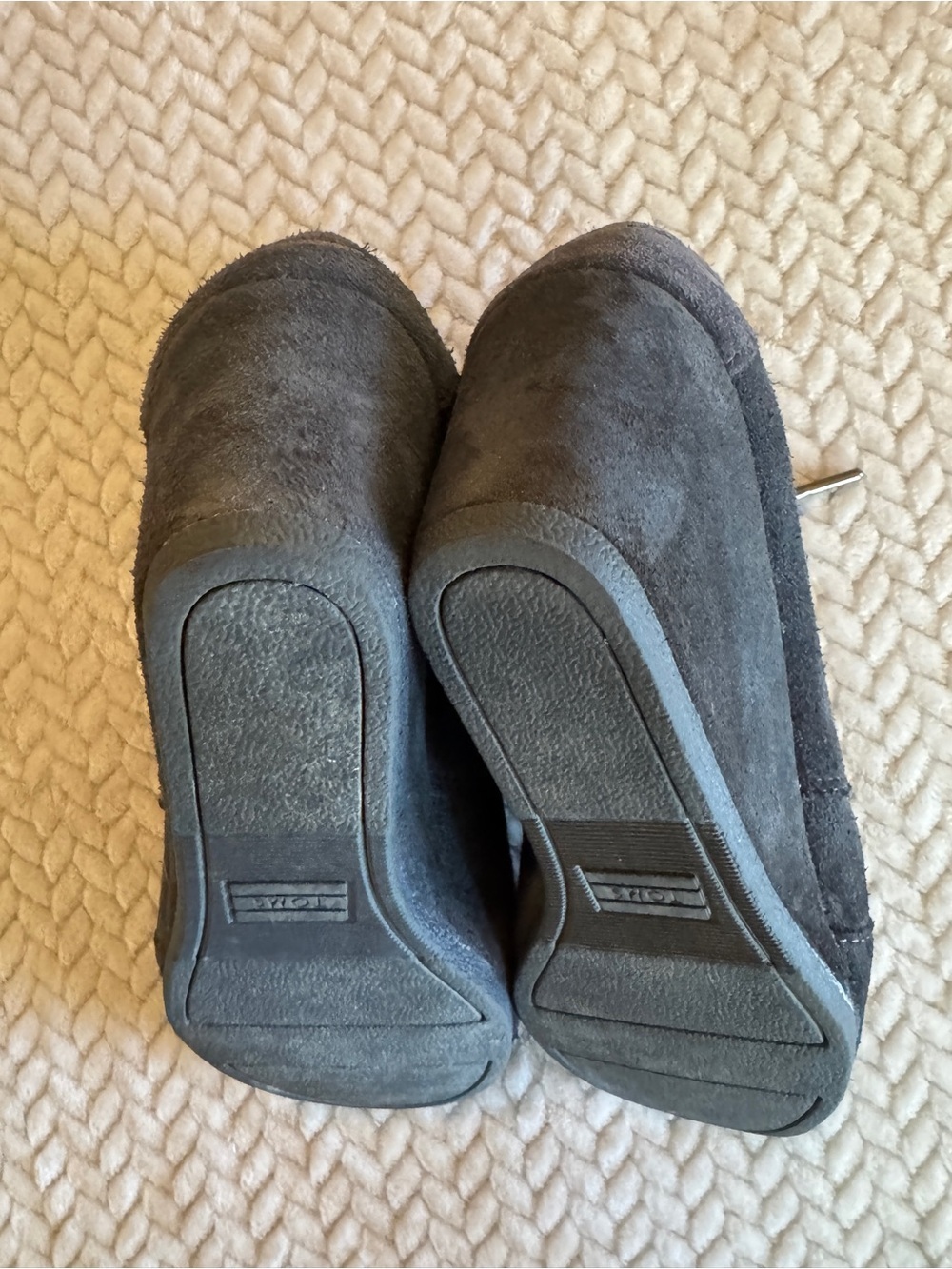 TOMS Desert‎ Wedge Grey Suede Lace Up Ankle Booties Womens 8 - Picture 10 of 10